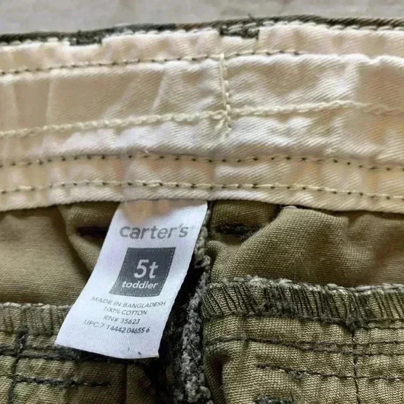 [5 for $25] carters boys cargo  pants, 5T, EUC - Picture 5 of 5